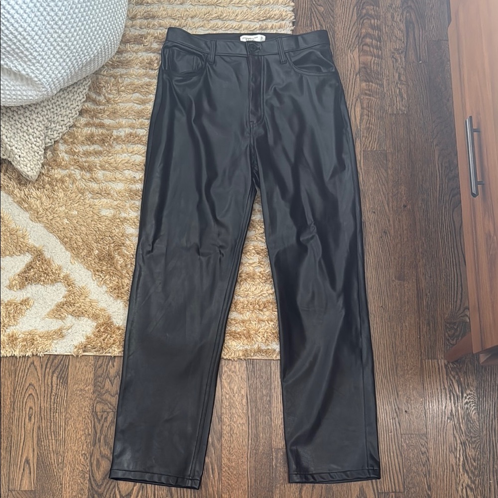 Abercrombie & Fitch Black Dress Pants Straight-Leg